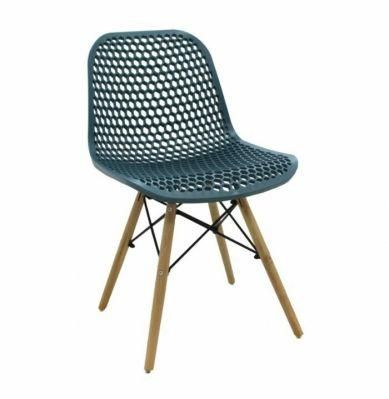 Wood Leg Nordic Plastic Chair Modern Dining Room Furniture Dining Set Chair