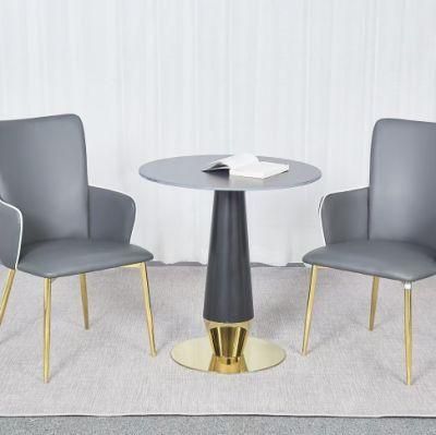 Modern China Factory Wholesale Price Leather Dining Executive Gaming Office Chairs with Matte Metal Base