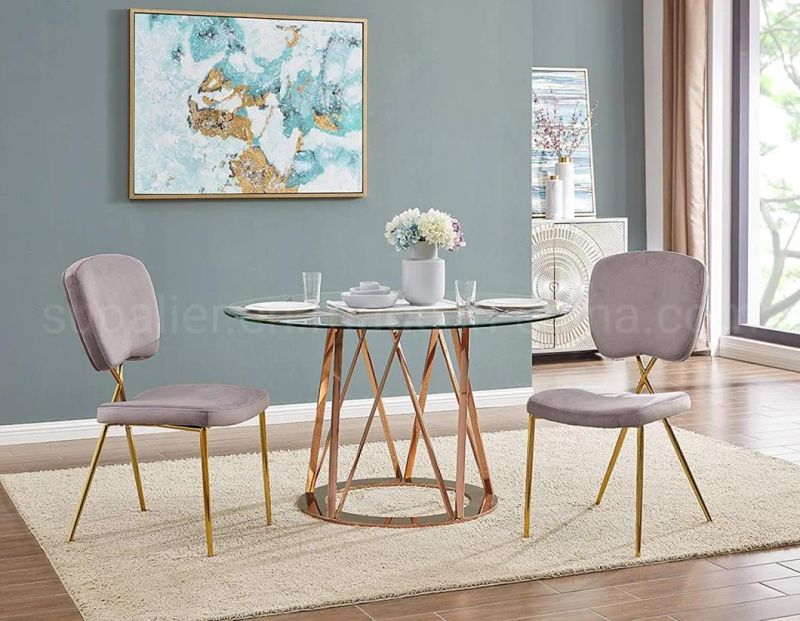 Fashion China Home Furniture Manufacturer Small Round Marble Dining Table