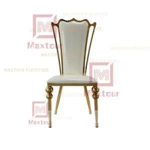 Dining Furniture Gold Stainless Steel Hotel Banquet Wedding Dining Chair