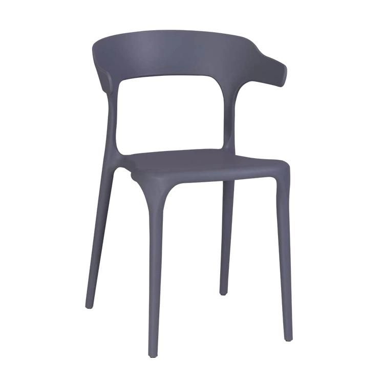 Cheap Outdoor Horn Shape Modern Design Leisure Stacking Dining Plastic Chair
