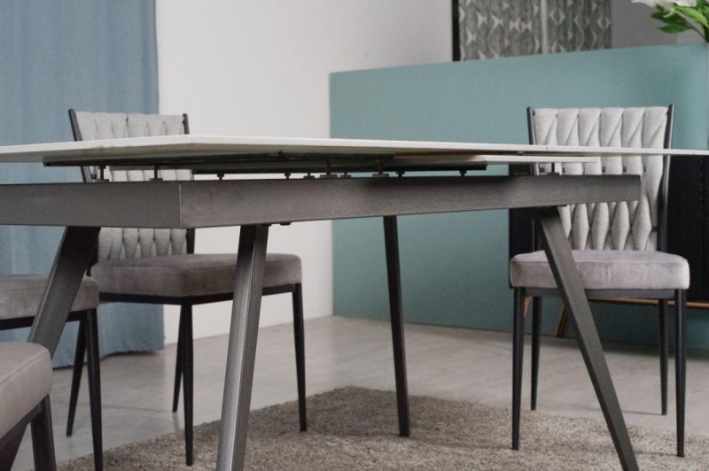 Factory Modern Restaurant Home Dining Kitchen Furniture Marble Dining Table Furnitures Luxury Dining Table