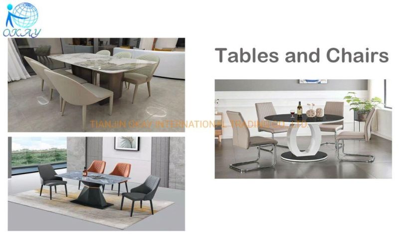 Modern Design Sintered Stone Extendable Home Dining Table