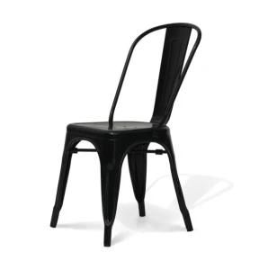 618-St Replica Tolix Chair in Black Color