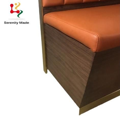 Bespoke Design Double Side Restaurant Booth Sofa Seating