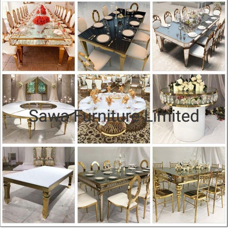 Hotsale Stainless Steel Chair with Leather for Wedding Banquet Home Furniture