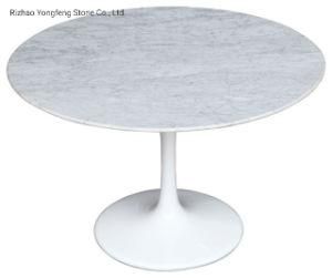 Carrara Marble Dining Table for Living Room