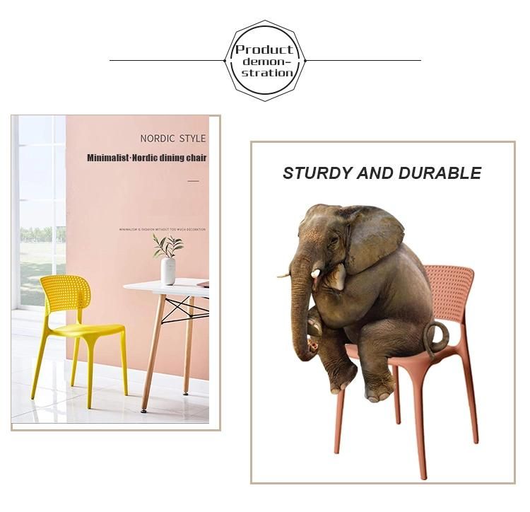 Factory Wholesale Hot Sale Modern Home Dining Chair Wooden Leg Plastic Kitchen Dining Chair