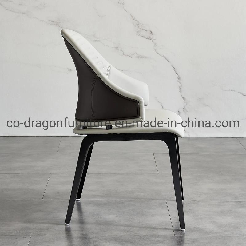 New Design Fashion Dining Furniture Metal Legs Leather Dining Chair