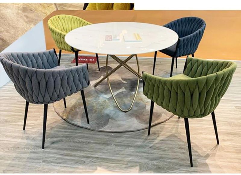 Favorable Space Saving Mini Dining Table Set 4 Chairs Coffee Table Metal Legs Balcony Home Furniture