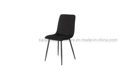 Nordic Luxury Restaurant Home Kitchen Sillas Upholstery Soft Fabric High Back Modern Velvet Dining Chair for Dining Room