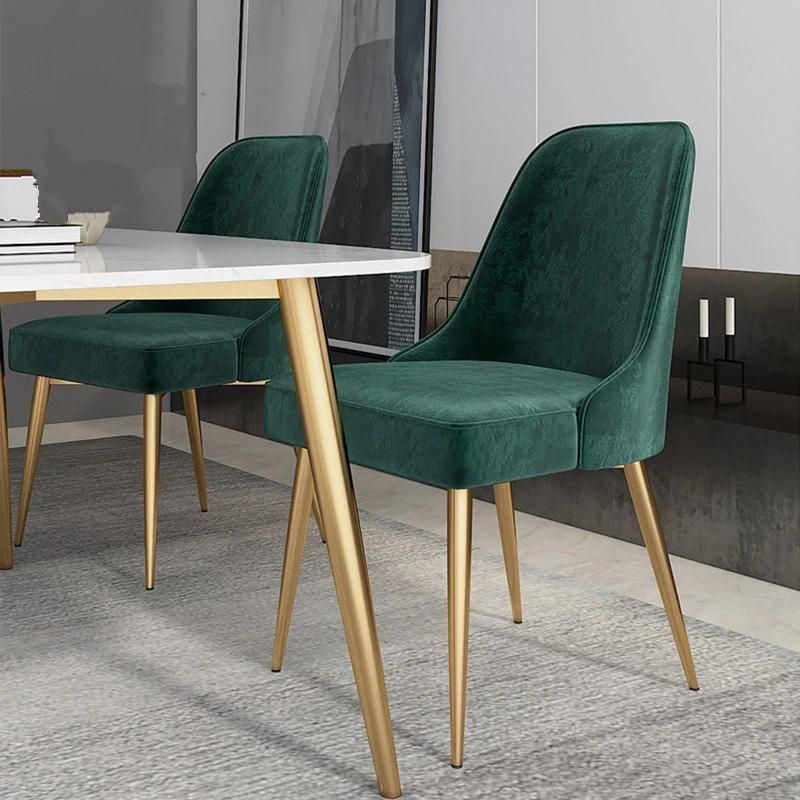 Wholesale Luxury Modern Nordic Fabric Velvet Indoor Restaurant Home Chair