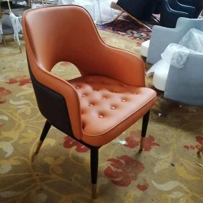 Hot Sale Low Price Light Luxury High Back Nordic Minimalist Style Multi Color Leather PU Chair Dressing Chair