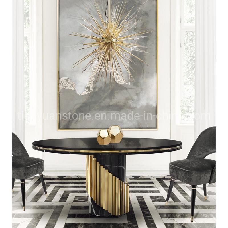 Hotel Dining Furniture Modern Marble Table Top Dinner Table