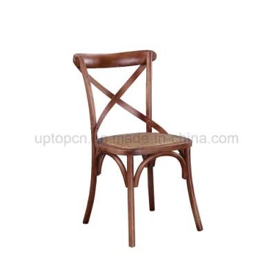 Classical Design Wooden Cross Back Chair with Various Material Chair Seat (SP-EC140)