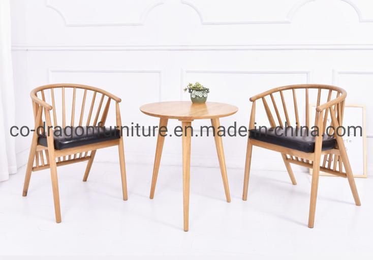 Modern Solid Wood Dining Chair with Arm for Dining Furniture