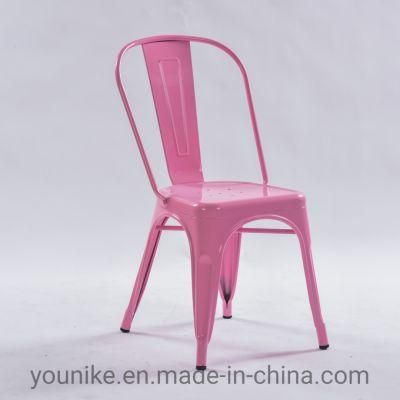 Metal Dining Indoor-Outdoor Use Stackable Industrial Tolix Chair