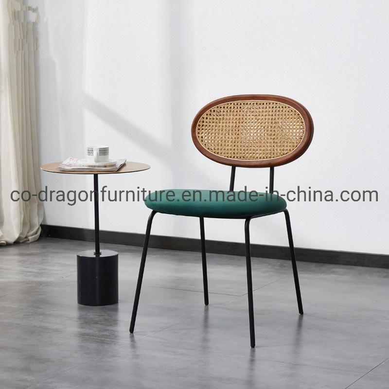 Hot Sale Metal Rattan Back Dining Chair for Modern Furniture