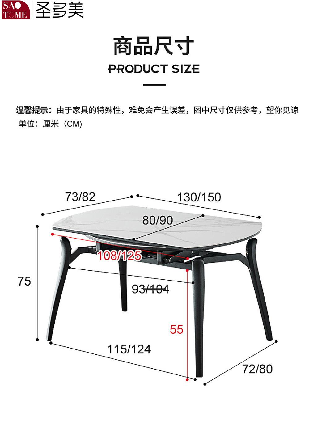 Unique Modern Steel Foundation Slate Dining Table