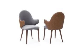Factory Wood Dining Chair Modern Fabric Restaurant Furniture