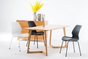 PP Plastic Morden Meeting Metal Dining Chair