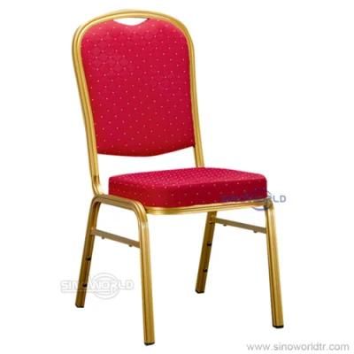 Factory Directly Sell Stacking Metal Aluminum Iron Hotel Event Wedding Banquet Chair