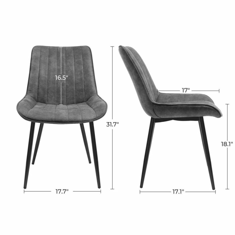 Velvet Nordic Modern Luxury Chair with Black Leg Office Dining Room
