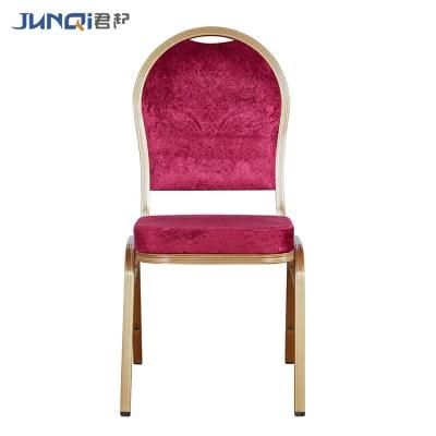 Stackable Aluminum Metal Hotel Restaurant Dining Banquet Chair