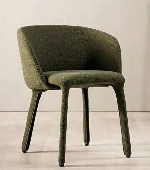 2022 New Design Moulded Injection Foam Fabric Leather Soft Dining Chair