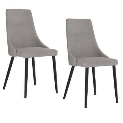 Modern Luxury Home Furniture Dining Room Chairs Stainless Steel Legs Velvet Fabric Dining Chairs
