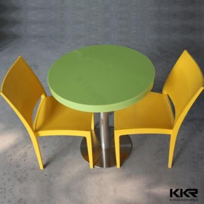 Corian Solid Surface Two People and Four Person Restaurant Dining Tables