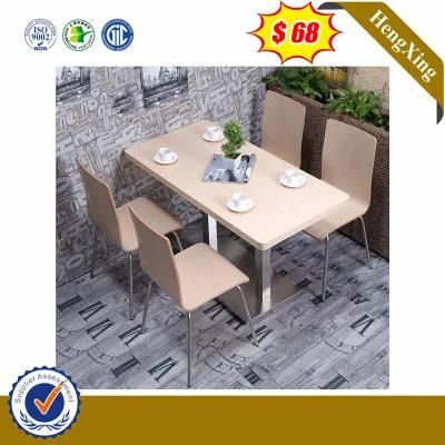 Comercial Outdoor Restaurant Canteen Dining Hall Furniture Set Folding Chair Dining Table