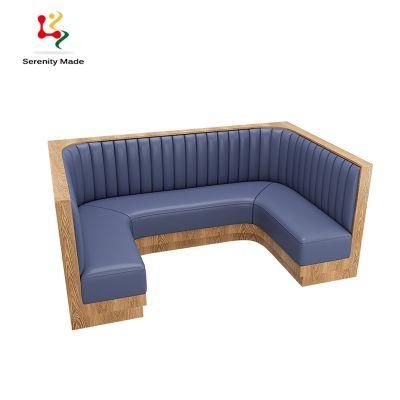 Customized Furniture Chesterfield Seating Wood Frame Booth