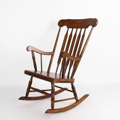 Kvj-7026 Relaxing Solid Wood Windsor Rocking Chair