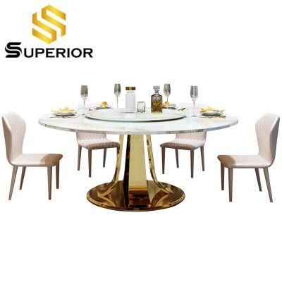 Chesterfield Elegant Artificial Marble Dining Tulip Table Home Furniture Set
