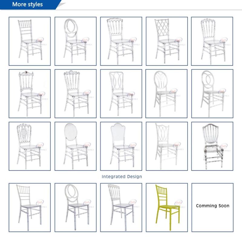 High Quality Resin Chiavari Napoleon Chair for Wedding Receptions Rental