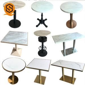 Modern Design Solid Surface Marble Table Dining Table and Chair