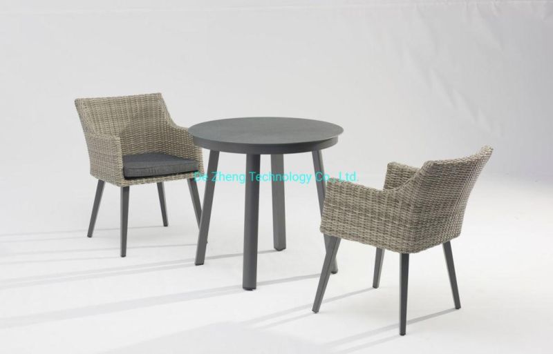 All Weather Rattan Chair Factory Price Modern White Aluminum Outdoor Furniture Patio Furniture Outdoor Dining Sets