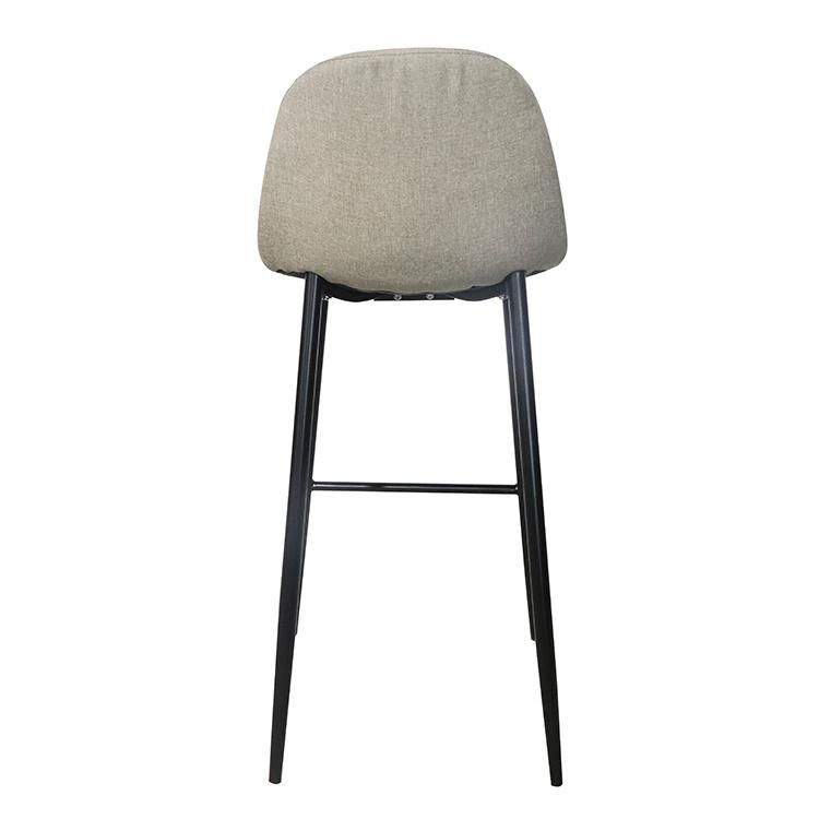 Wholesale Comfortable Home Furniture Dining Room Cheap Metal Fabric Chair Bar Stool