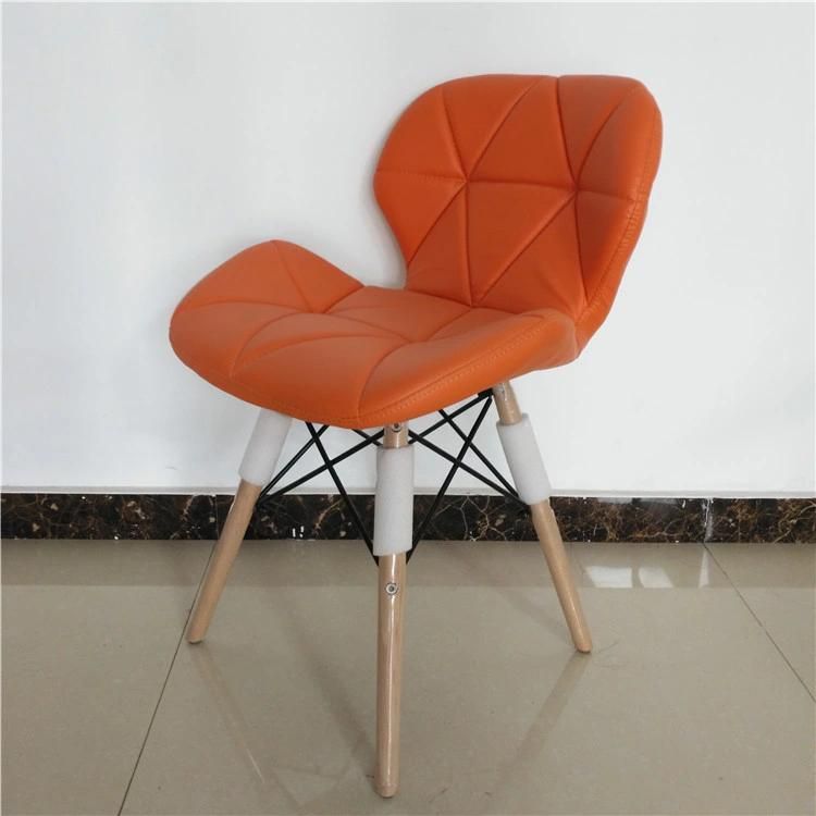 Modern New Design Dining Room Furniture Multicolor Fabric Front PU Back Dining Chair