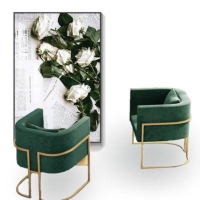 Modern Design Velvet Fabric Upholstered Chair