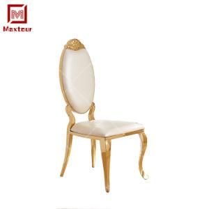 Luxury Wedding Party Gold Stainless Steel Chairs