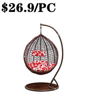 Outdoor Wicker Garden Hanging Swing PE Egg Patio Rattan Chair