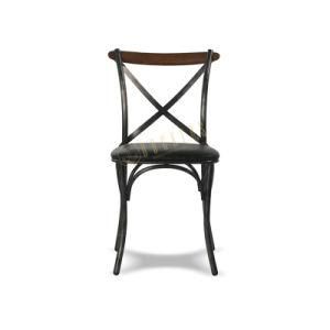 Industrial Furniture Loft Style Metal Leather Dining Room Chair