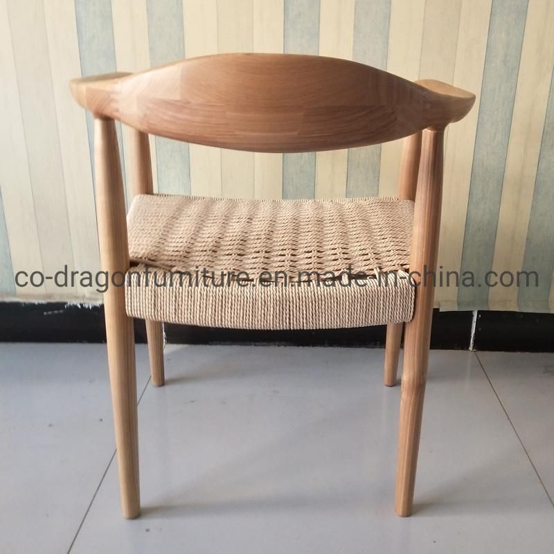 2021 New Design Dining Furniture Wooden Dining Chair with Rattan