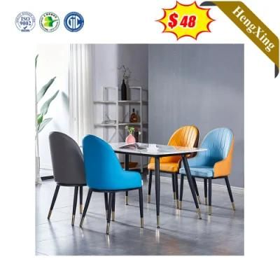 Customized Wholesale Luxury Modern Home Living Room Furniture PU Leather Dining Chairs