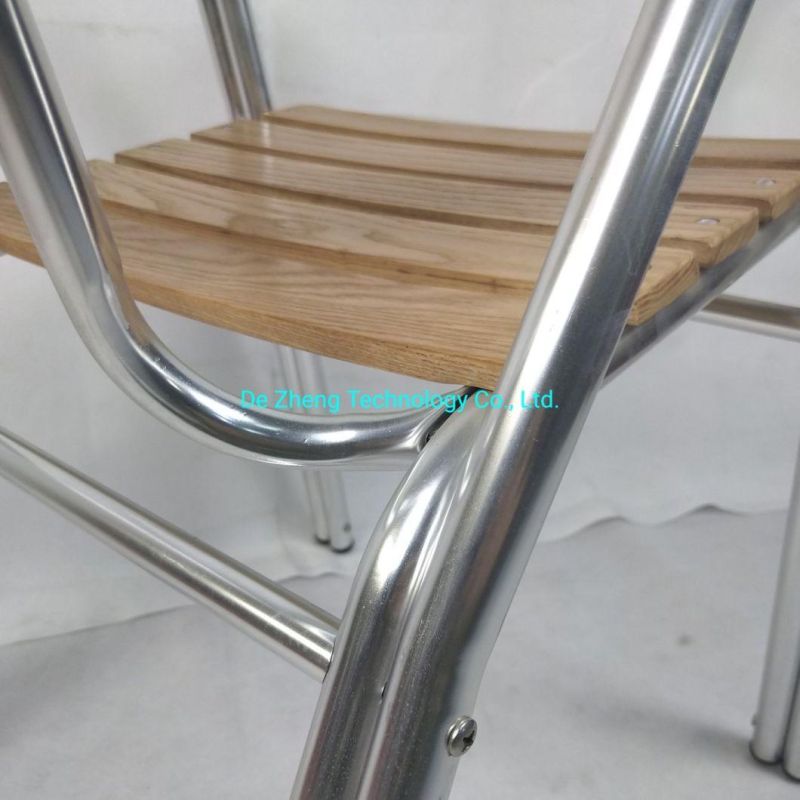 Wholesale Stock French Bistro Restaurant Leisure Patio Wooden Dining Outdoor Chair