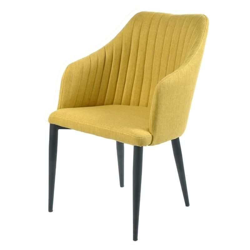 High Quality Modern Design Furniture Comfortable Metal Legs Velvet Dining Chair for Dining Room