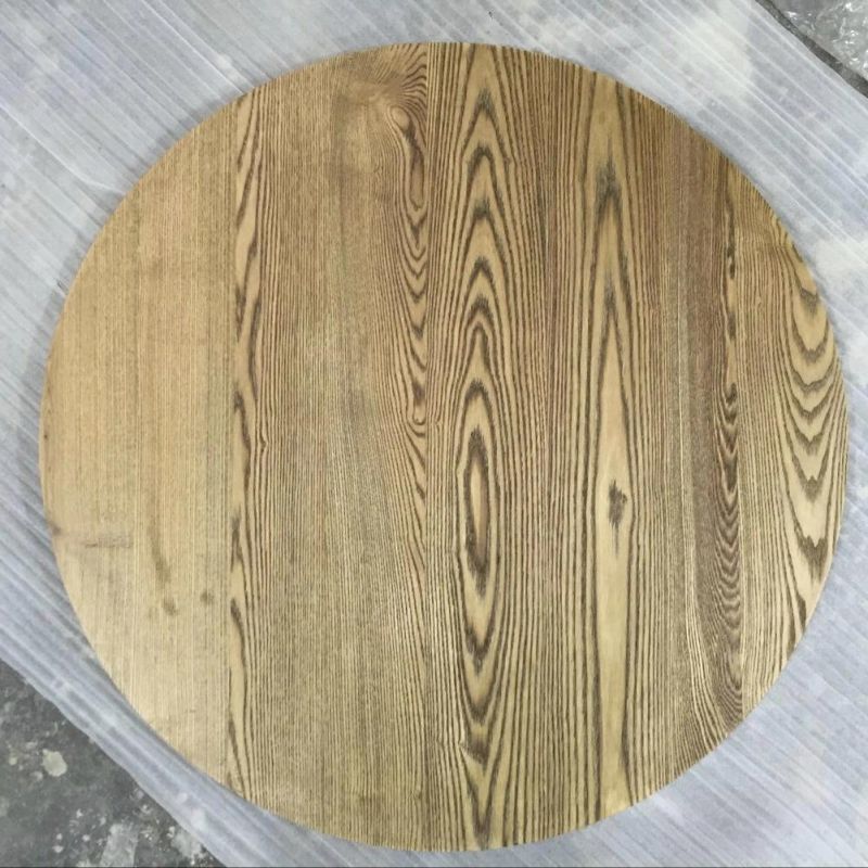 Coffee Shop Furniure Solid Wood Round Dining Table Top