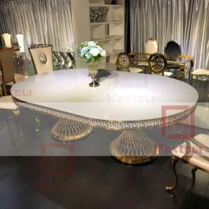 Wedding Furniture LED Light Acrylic Top Event Banquet Dining Table